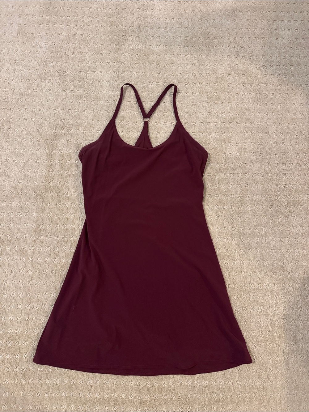 Women's Maroon Exercise Dress